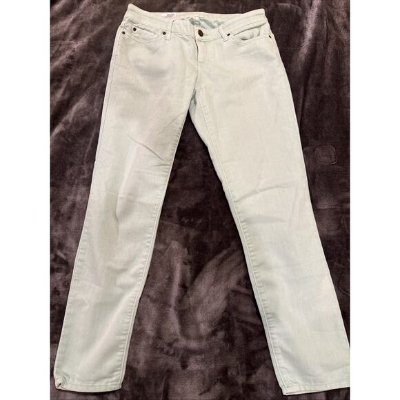 GAP Always Skinny Women's Stretch Denim Jeans Mint Green Size 26/2 - Picture 2 of 16